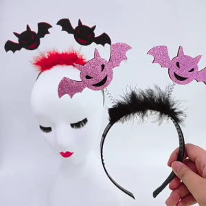 Gothics Sequins BAT hairband cho người lớn trẻ em tiệc cosplay trang phục ngày của cái chết BAT headpiece phụ kiện Halloween