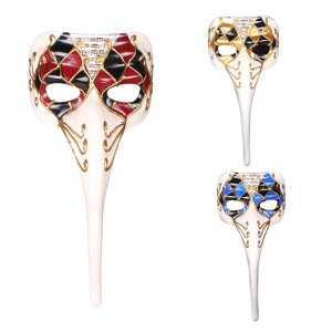 Long Nose Full Face Party Mask Halloween Cosplay Mask Venice Mask Masquerade Mask Party Mask for Women and Man