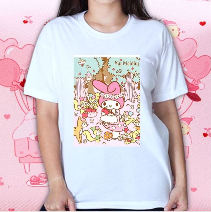 My Melody Print My T Shirt MY MELODY TEENS AND ADULT SHIRT