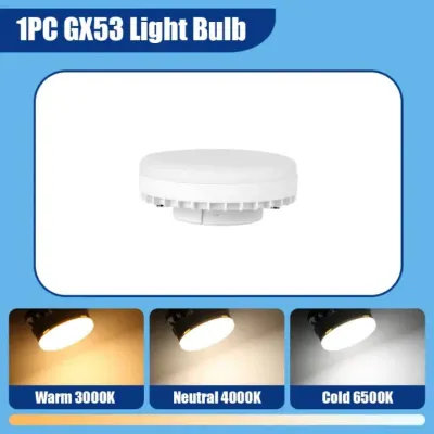 CANMEIJIA 1/3/6Pcs 3 Colors Led Track Light 85—265V GX53 bulb Track Lights Rail Lamp 9W Spot Lights Ceiling light Replaceable light bulb Downlight Kitchen Fixture For Home Store
