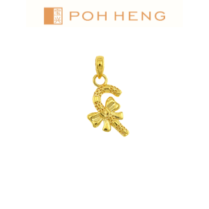 Poh Heng Jewellery 22K Candy Cane Pendant in Yellow Gold[Price By Weight]