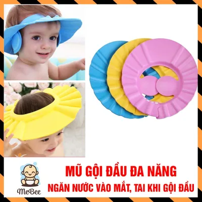 Mũ Tắm Gội Đầu Chắn Nước Nón Tắm Có Bịt Tai Cho Bé
