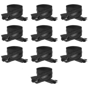 10 Pcs Heavy Duty Zippers Separating Zippers Black Zippers 60/65/70/75/80cm Large Zippers