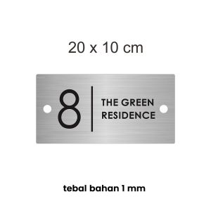 Nomor Rumah Stainless Cutting Modern Minimalis
