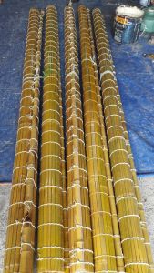 mành tre cật cạo vỏ che nắng ban công rộng 1m50 x cao xuống 15m 2m2m50 3m Rèm tre treo cửa sổ hành lang lan can có dây kéo