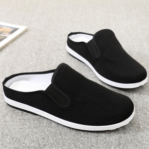 2025 Fashion Slippers For Men Casual Slip On Sneaker Black Half Shoes For Men Driving Shoes For Men White Color 39-45