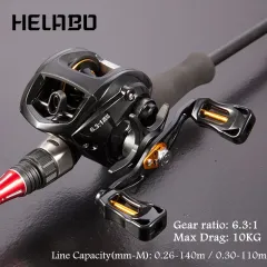Lightweight Spool 7.5:1 Gear Ratio Baitcasting Fishing Wheel Baitcasting  Reel 8kg Max Drag Saltwater High Speed Fishing Reel