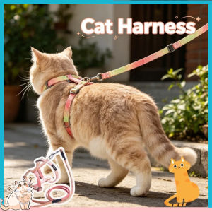 Adjustable Cat Harness Escape-Proof Gradient Comfortable Outdoor Walking Harness