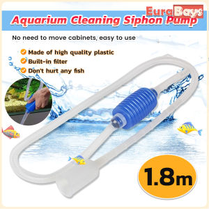 E.B. Aquarium Cleaning Siphon Pump Water Changer Gravel Cleaner Fish Tank Easy Dirt Remover Tools