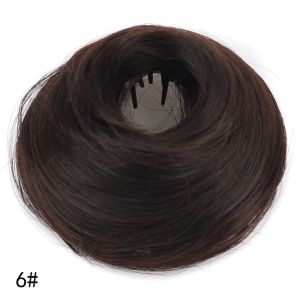 ANANAA Sợi chịu nhiệt Tóc giả búi rối Phong cách lộn xộn Tự nhiên mềm mại Tóc giả búi tổng hợp Tổng hợp Hình dạng tổ chim Nụ hoa tóc xoăn Phụ nữ