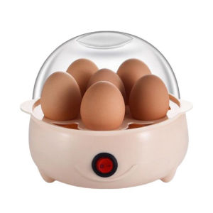 Portable Egg Cooker 160W 220V 6 Eggs Automatic Shut-Off Non-Stick Surface Easy to Use for Breakfast and Snacks