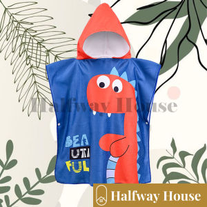 Dinosaur collection ผ้าเช็ดตัวเด็ก ผ้าเช็ดตัวคลุมว่ายน้ำ ผ้าคลุมอาบน้ำเด็ก ผ้าเช็ดตัวเด็ก ผ้าเช็ดตัวการ์ตูน ขนาด 120x60