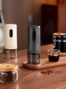 Electric Coffee Grinder Ceramic Burr 38 Grind Settings Rechargeable Portable Coffee Mill