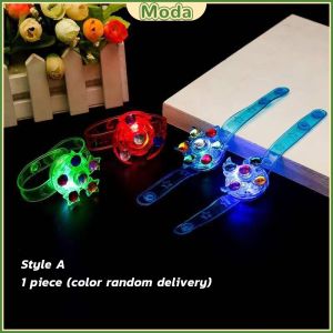 Moda Light Flash Bracelet Toys Rotating Gyro Watch Kids Gift