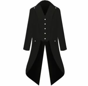2018 Áo khoác nam Âu Mỹ dáng dài màu trơn phong cách punk retro kiểu lễ phục đuôi tôm thời trang.