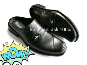 SANDAL SELOP KULIT PRIA /SELOP SEPATU KULIT PRIA 38 - 44