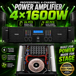PADON PX2800 Professional amplifier FOUR channels 1600Wx4 high-power 8 ohms audio amplifier