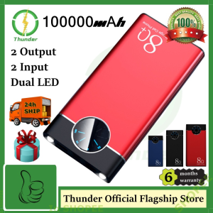 YINSU 100000mAh Power Bank Dual Input Dual Output Dual LED Lighting Portable Large Capacity Power Bank Original