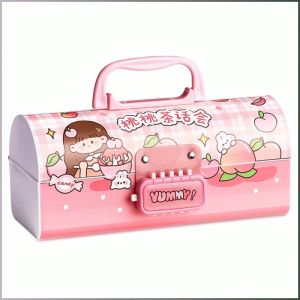 Pen Holder Organizable Storage Stationery Bag Storable Items Pink Color Fashionable and Cute