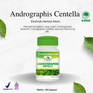 Andrographis Centella HNI -Pelindung Liver -Ekstrak Herbal Alam - Original