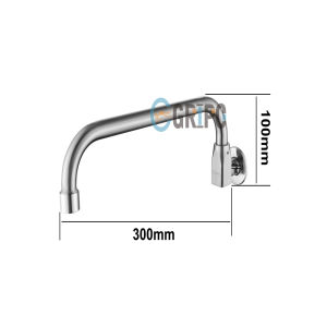 GRIPO High quality 304 Stainless Wok Range Faucet Wall Mounted Single Cold Faucet Matte Finish