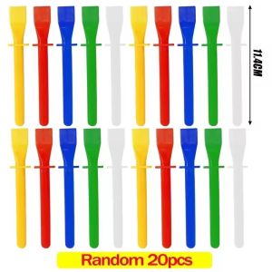 อุปกรณ์พลาสติก20/10ชิ้นสามารถใช้งานได้หลากหลายกาวสีมีความยืดหยุ่นทนทานเครื่องมืองานฝีมือทำมือกระดาษย่น