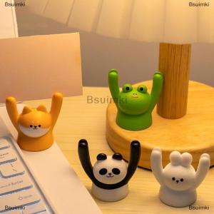 [COD] Bsuimki Cute Cartoon Animal Design Message Holder Clip Photo Stand Card Inspiring Desk Decoration Accessories Crafts Small Ornament