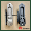 [HMR653] Khoá Tay Âm Cửa Đi Lùa Gỗ cao cấp Hammered (Đen/Xước mờ). 