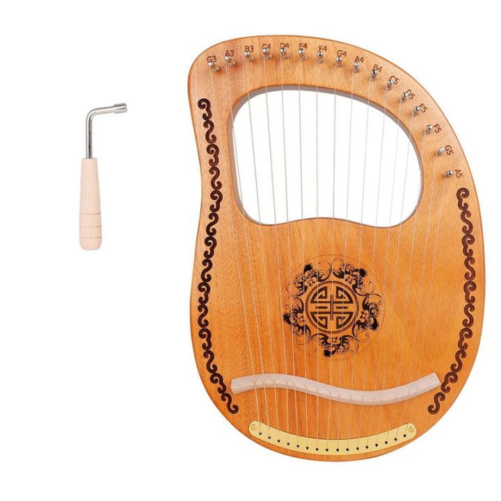 Lyre Beginner 16-String Lyre Small Harp Small Portable Small and Easy ...