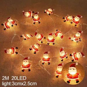 2M Led Christmas Light String Santa Claus Xmas Tree Festival Party Decor Colourful Lights String
