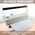 Spiral Binding Machine F4 size S40M 40 Holes Heavy Duty Long &Legal Binder Machine Officom. 