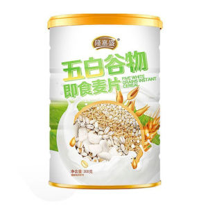 Ship 24H五白谷物即食麦片 五白谷物 燕麦片 膳食五白 燕麥麩皮 饱腹早餐代餐 五白谷物麦片 麥片 代餐 减腹 Five White Grains Instant Cereal Breakfast