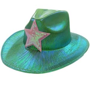 Western Style Cowboy Hat Cosplay Cowgirl Hats Bachelorette Party Brim Hat Costume Top Hat Headwear Women Halloween Props