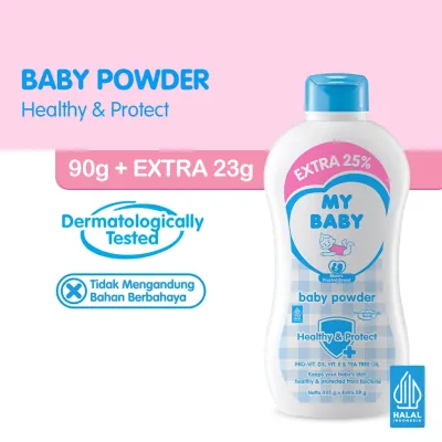 MY BABY Powder | Clinically Tested Minyak Telon 90gm/100gm/350gm + Extra 25% Bebiku Indon Malaysia
