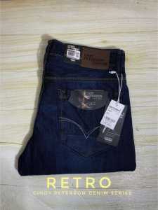 BIG SALE 70% - Celana JeansCINDY PETERSON Pria Reguler Fit Biru Tua Size 28 - 38