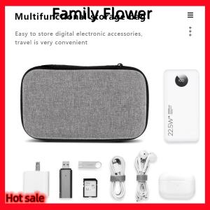 Family Flower Flash Sale Mini Portable EVA Storage Bag Pouch Carrying Bag Zipper Earphone Case For Airpod Earphone Phone Charging Cable Accessories