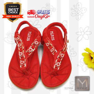 Sandal Fashion Anak Perempuan Import B3799-4 Warna Red Model desain Elegan Cantik Manis dan Nyaman di Pakai anak Cewe Kuat dan Awet Terlihat Mewah saat dipakai acara Pesta Hari Raya dan acara Resmi Comfortable untuk Hangout Santai