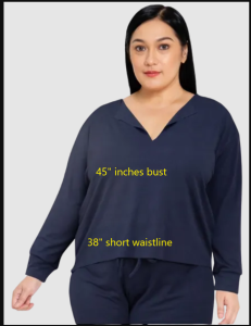 Dimple Long Sleeves & Pull Over Short Sets for Comfortable Plus Size Wear