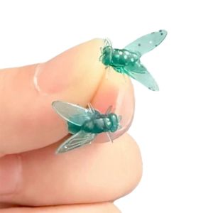 NOVELLEO Simulation Flies Studs Earrings Prank Creative Mini Fly Earrings Fashion Realistic Mosquito Ear Stud Popular Accessories