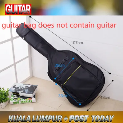Guitar Bag 40/41inch Padded Sponge Guitar Bag Double Shoulder Straps with 2 Pockets