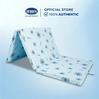 Uratex Fold-A-Matt w/ Polycotton cover Single (Blue)