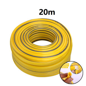 【ร้านไทย จัดส่งภายใน 24 ชั่วโมงใ】พร้อมส่ง สายยางสีเหลือง 10m/20m/30m 4หุน 1/2"  การออกแบบป้องกันการระเบิดและแรงดันสามชั้น  5ปีไม่แข็งกรอบ