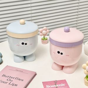 thùng chứa dễ thương hình chữ nhật thùng rác mike wazowski hoạt hình cầm tay ngoại hình dễ thương