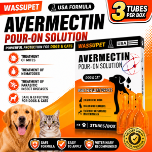 BEST SELLER AVERMECTIN POUR-ON INSECT REPELLENT FOR DOG & CAT | Anti Tick Garapata Flea Pulgas & Lice Kuto Garapata Remover | External & Internal Parasite Control | Easy Apply Veterinary Formula | Fast-Drying Insect Repellent for Pets | Safe & Effective