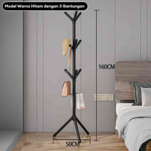 Gantungan Tas/Topi Berdiri Serbaguna Gantungan Tiang Berdiri Termurah Gantungan Baju Jaket