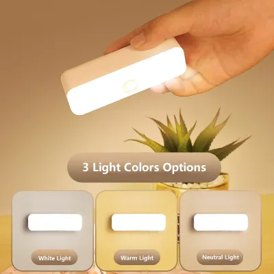 10Cm 3-Màu sạc đèn ngủ LED Học Tập Đèn Mini đèn khẩn cấp Phòng Ngủ Đọc Sách đèn ngủ Cạnh Giường Ngủ Dải Ký Túc Xá Đèn bàn
