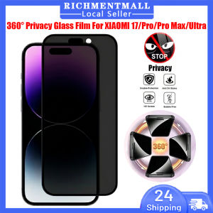 【🔥SG🔥】RICHMENTMALL Full Cover 360° Privacy Tempered Glass Film For XIAOMI 17 Pro Max Ultra Anti-spy Tempered Glass Screen Protector