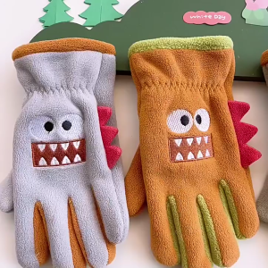 Cartoon Fleeve Gloves Warm & Stylish Gloves Perfect Outdoor Companion A Must-Have for Kids Stay Warm & Have Fun Durable