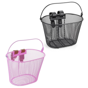 Large Capacity Bicycles Front Handlebar Basket Childrens Bike Basket Waterproofs Metal Childrens Tricycle Basket