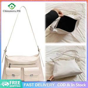 Chic Womens Crossbody Bag with Multiple Pockets PU Leather Hobo Bag for Work and Weekend Outings in Grey